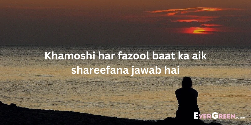 One Line Poetry in Urdu: